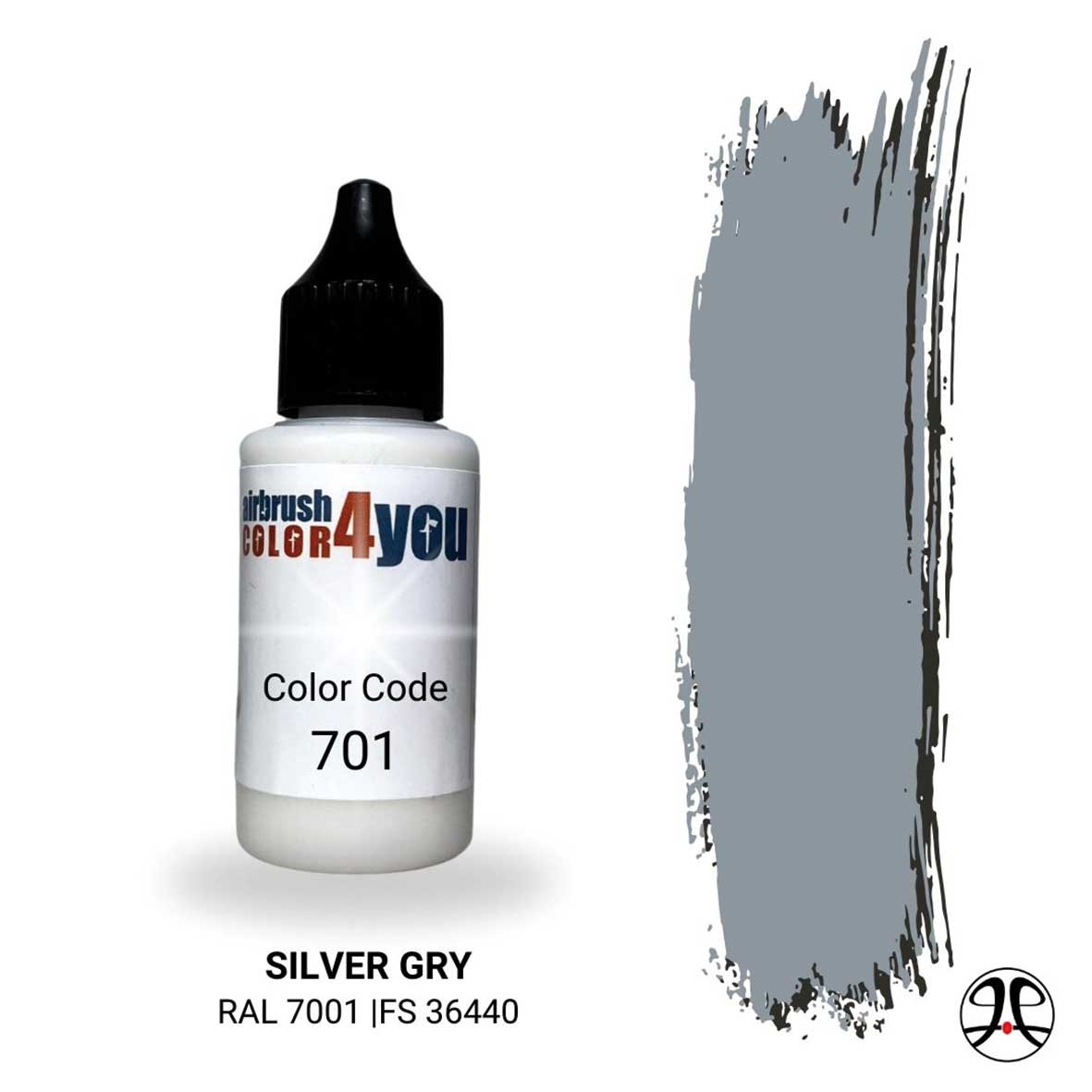 Busch 961000701 - Acrylfarbe Silbergrau