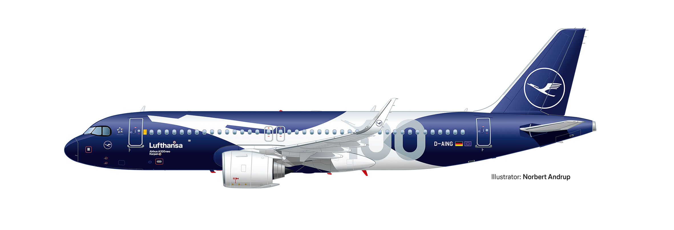 herpa 615105 - A320neo Lufthansa 100 Jahre