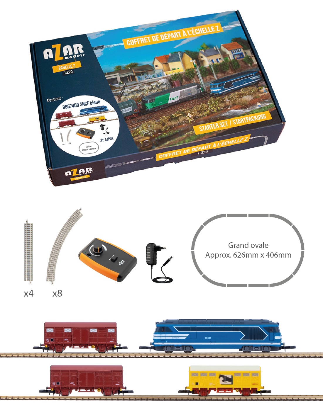 AZAR models AZP3 - Starterset BB67400 blaue