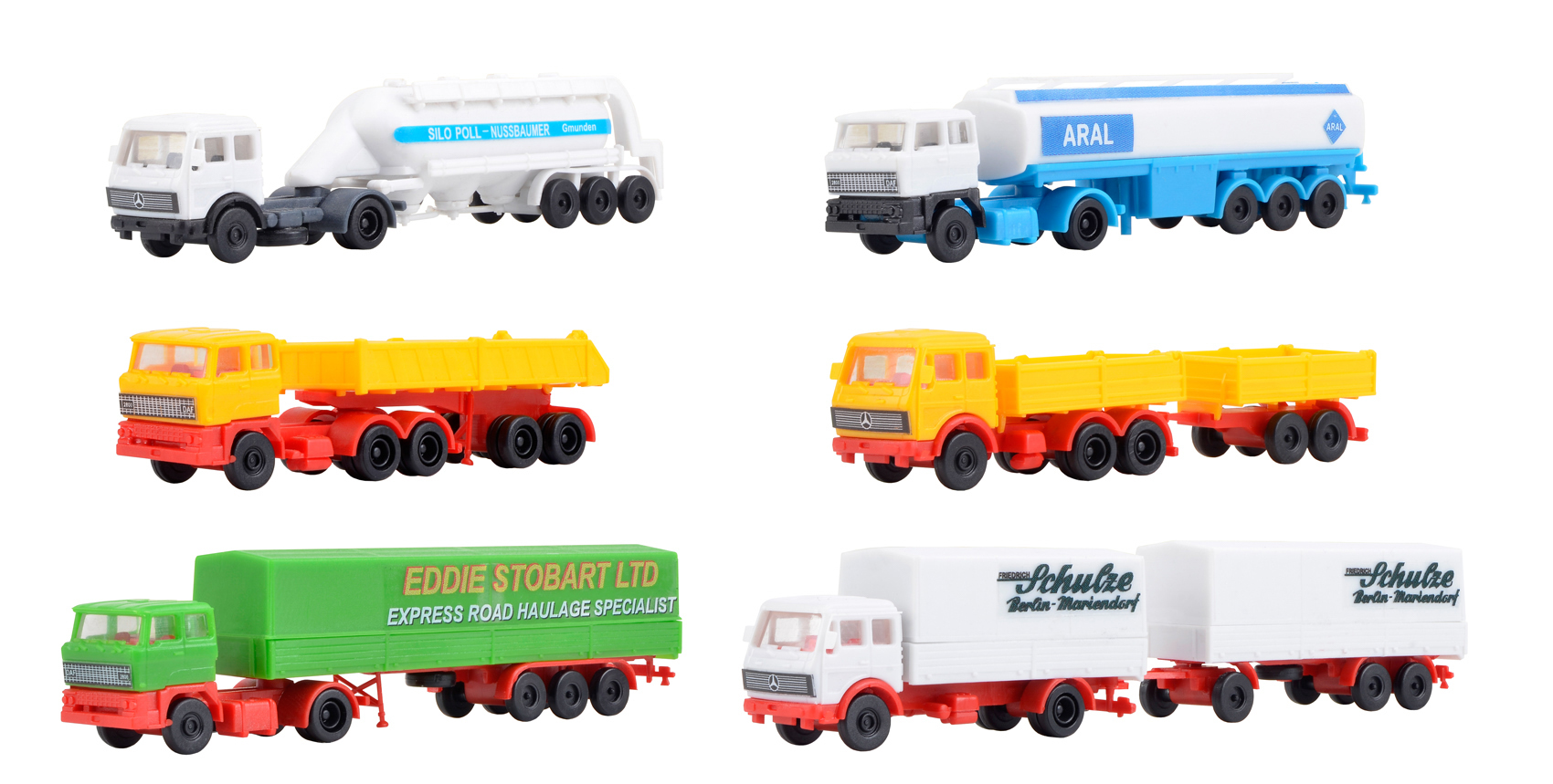 Kibri 36980 - Z Set LKW-Sattelzuege, 6 Stk.
