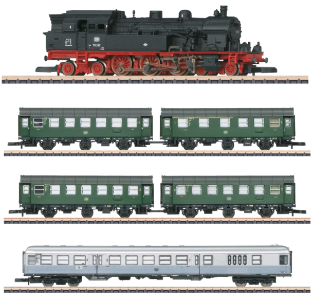 Märklin 88068 + 87074 - Set bestehend aus Dampflok
