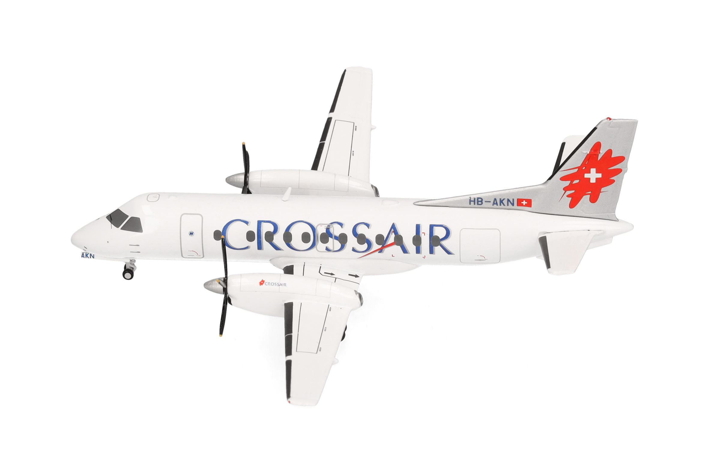 herpa 573252 - Saab 340 Crossair HB-AKN