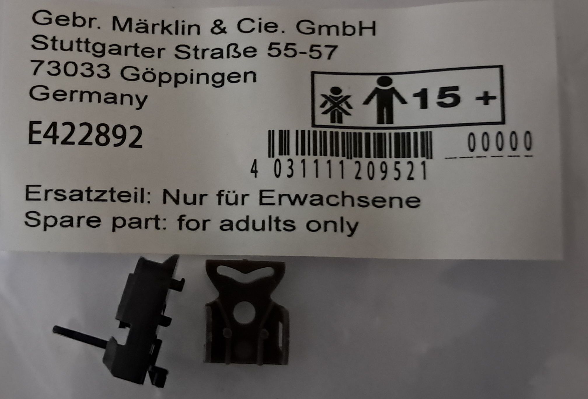 Märklin E422892 - Faltenbalg, Kupplung