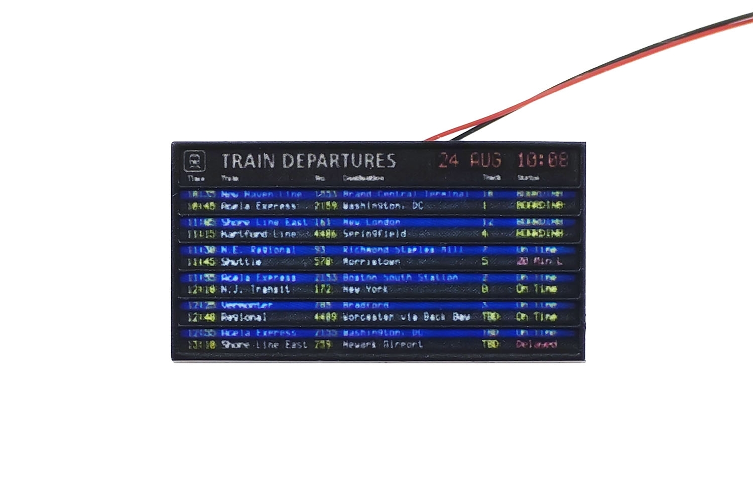 Zmodell ZM-TDB-01US - Train departure board United