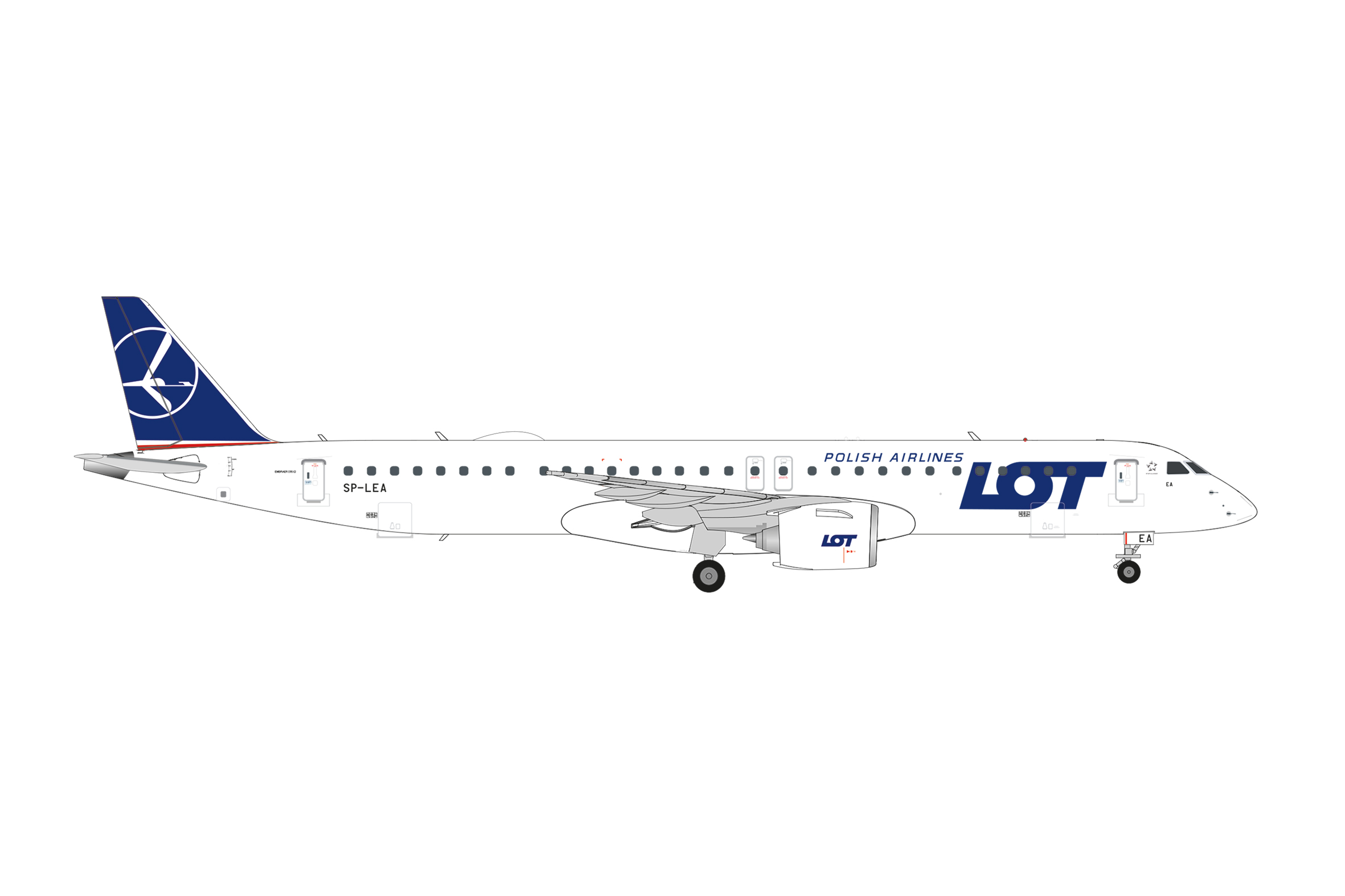 herpa 573931 - E195-E2 LOT Polish Airlines