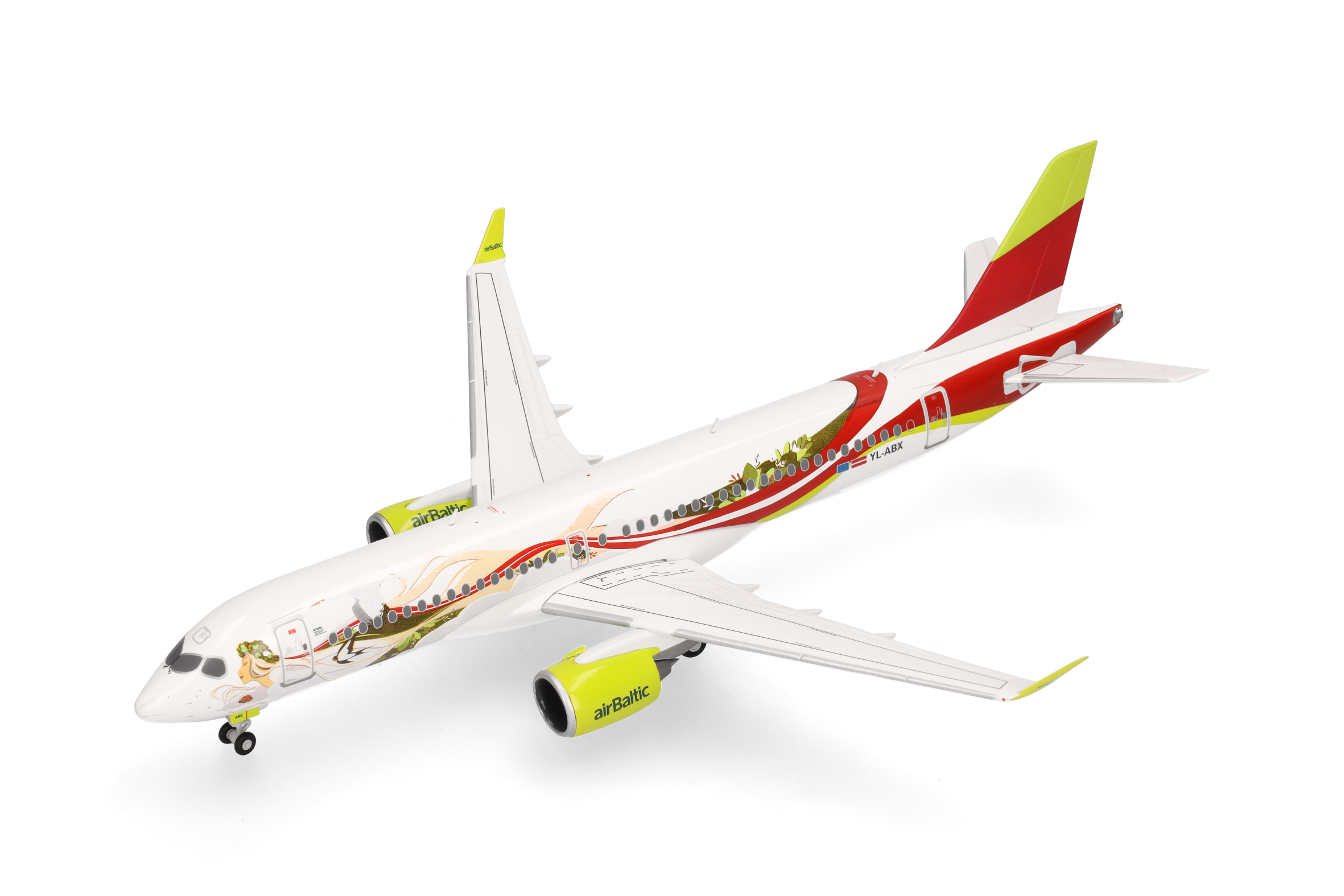 herpa 573535 - A220-300 airBaltic 50th A220