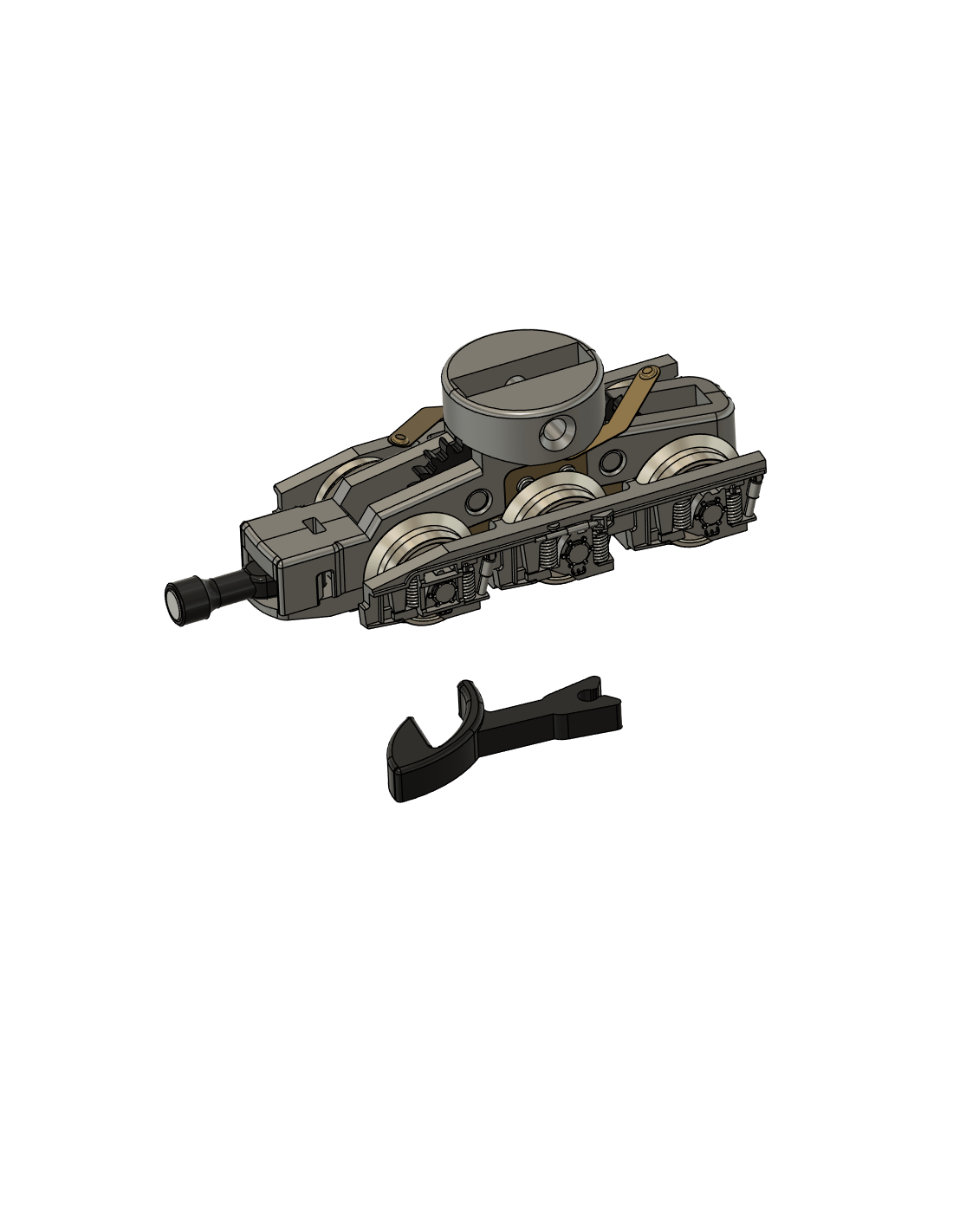 AZAR models L02-BR-M - CC72000 - rear bogie with m