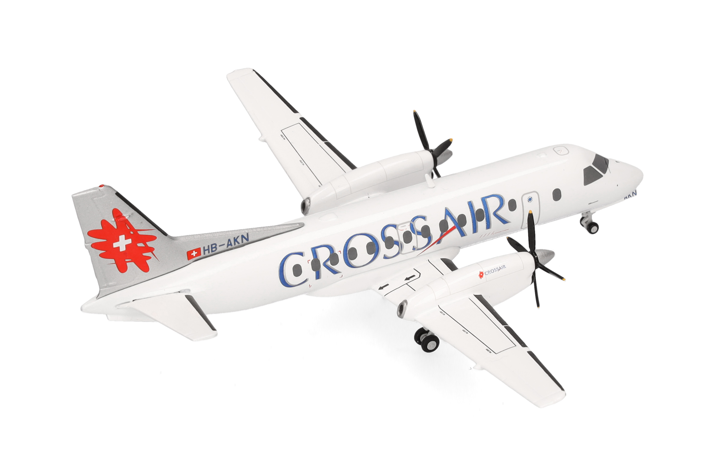 herpa 573252 - Saab 340 Crossair HB-AKN