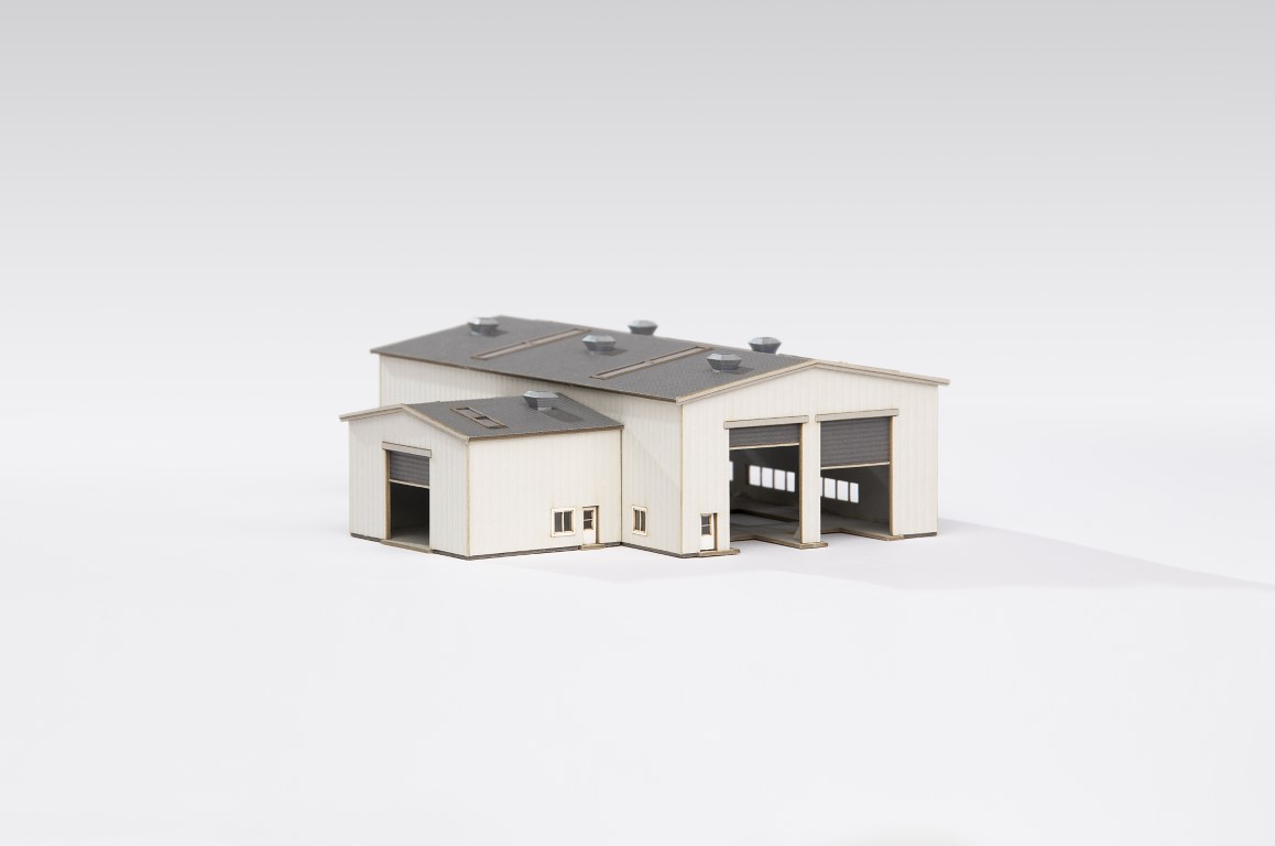 Archistories 102211 - Moderne Wartungshalle