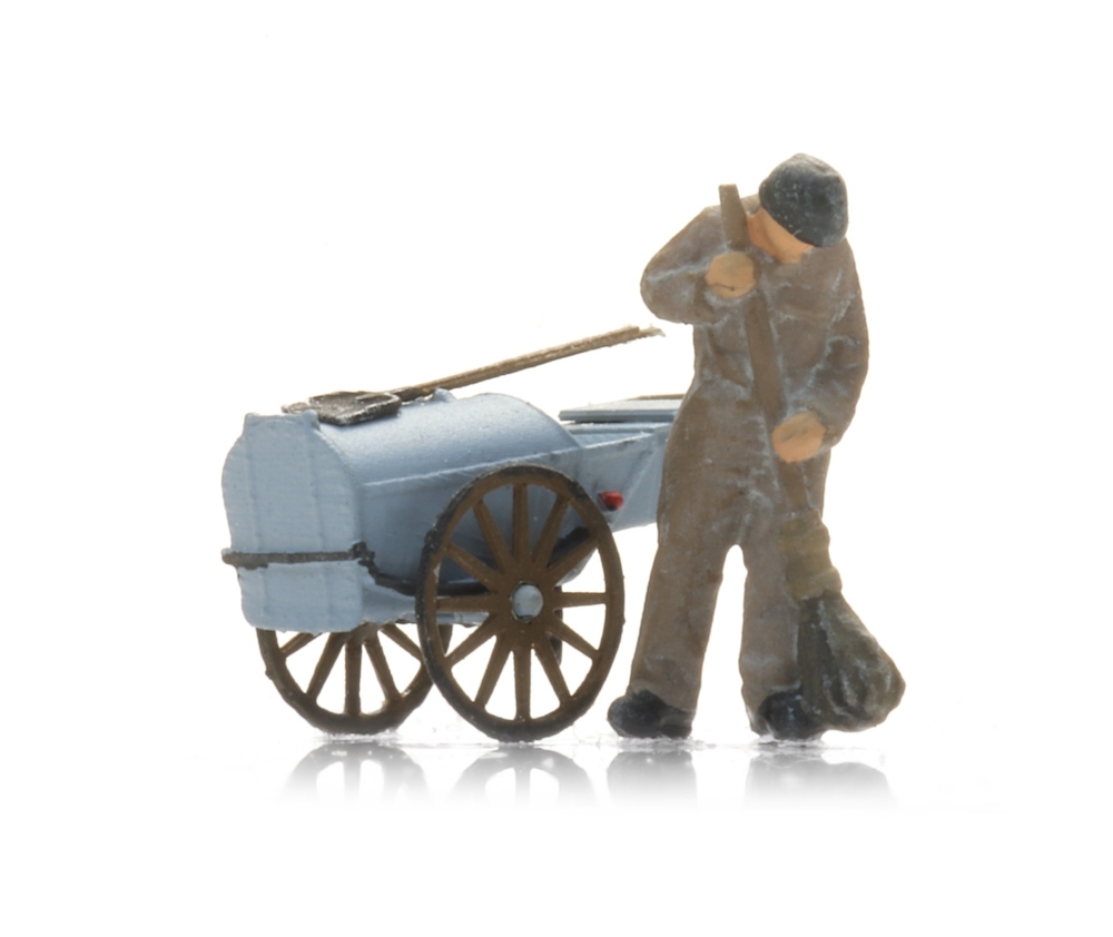 Artitec 5220018 - Strassenfeger mit Karren (1x)