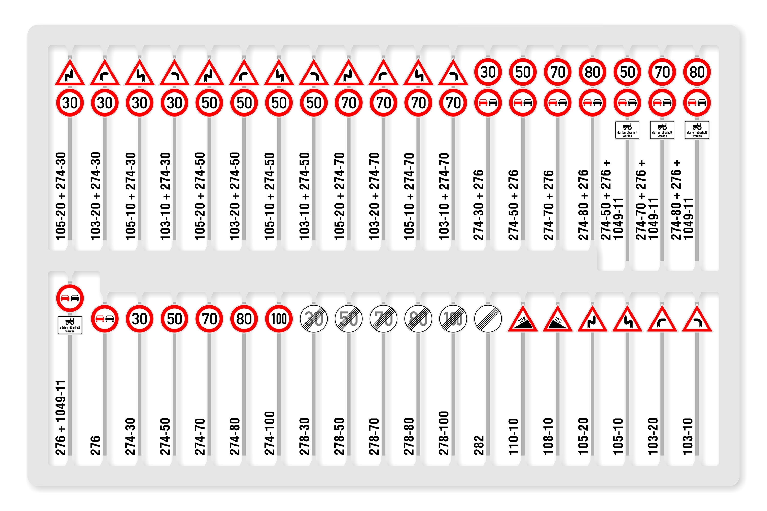 Zmodell ZM-MS-034 - Set of traffic signs for munic