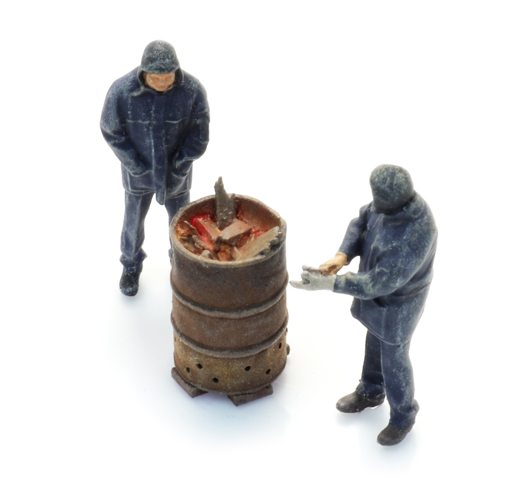 Artitec 5220016 - Bahnarbeiter mit Feuertonne (2x)