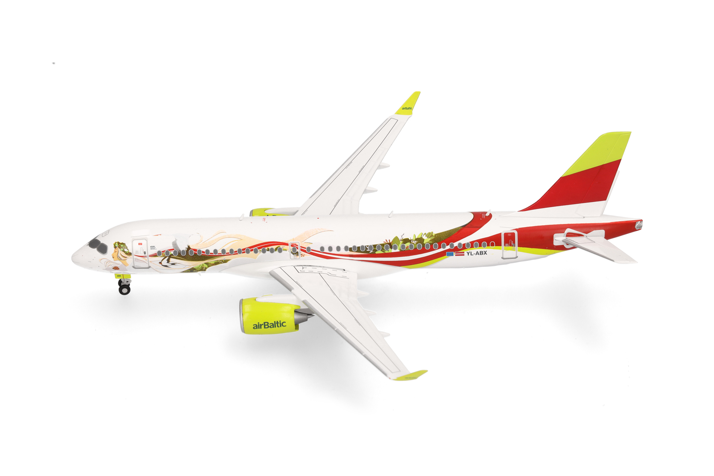 herpa 573535 - A220-300 airBaltic 50th A220
