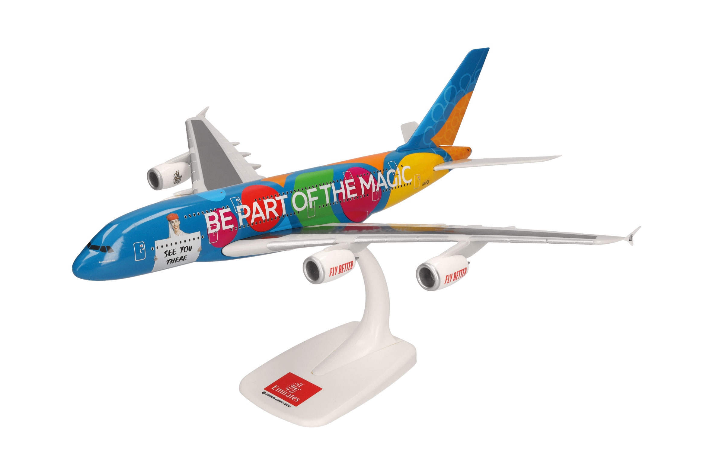 herpa 615068 - A380 Emirates Dest. Dubai