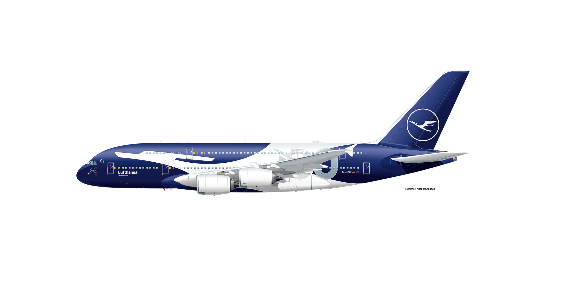 herpa 615099 - A380 Lufthansa 100 Jahre