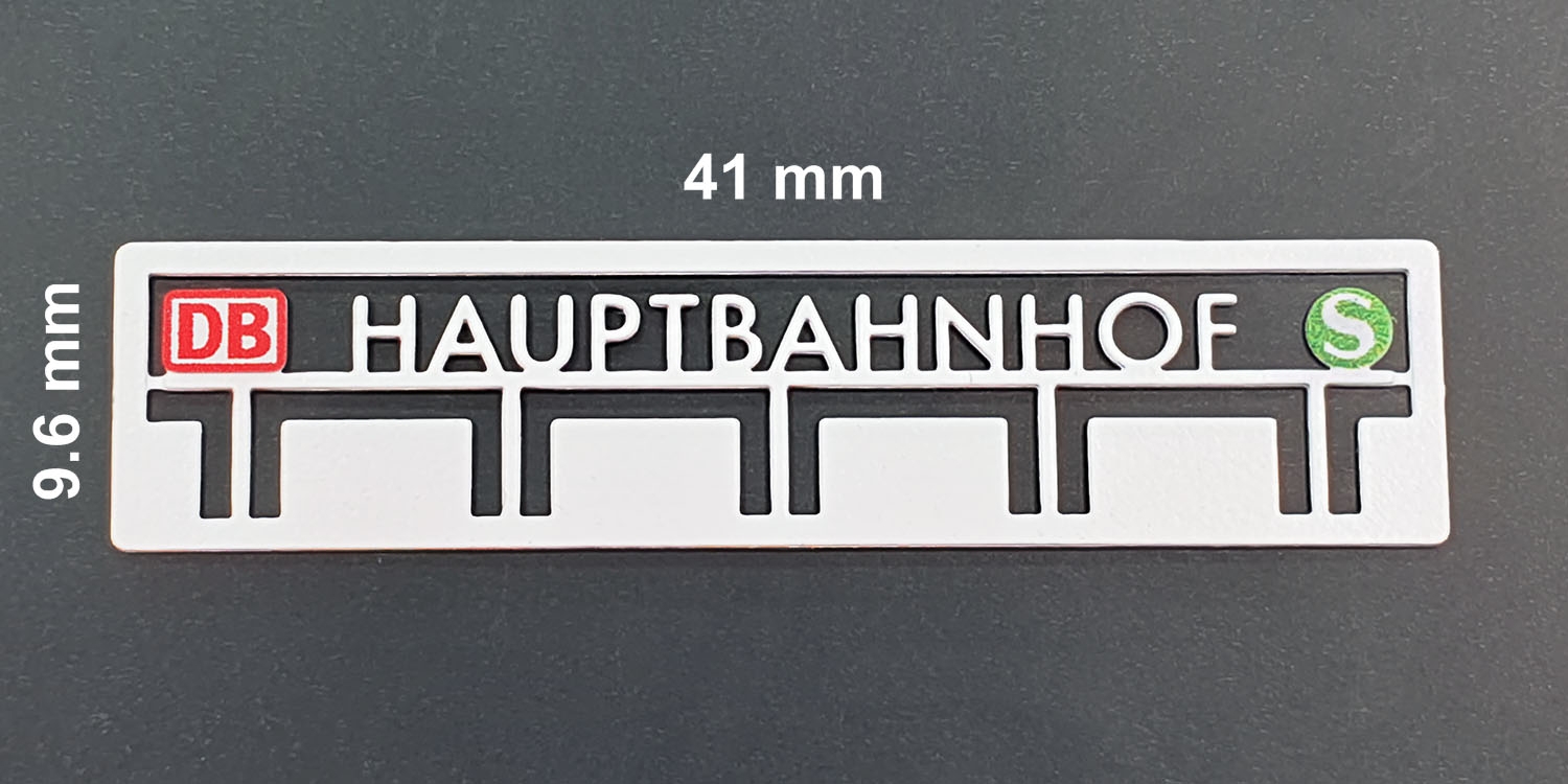 Z modell ZM-MS-001 – "HAUPTBAHNHOF" signboard"