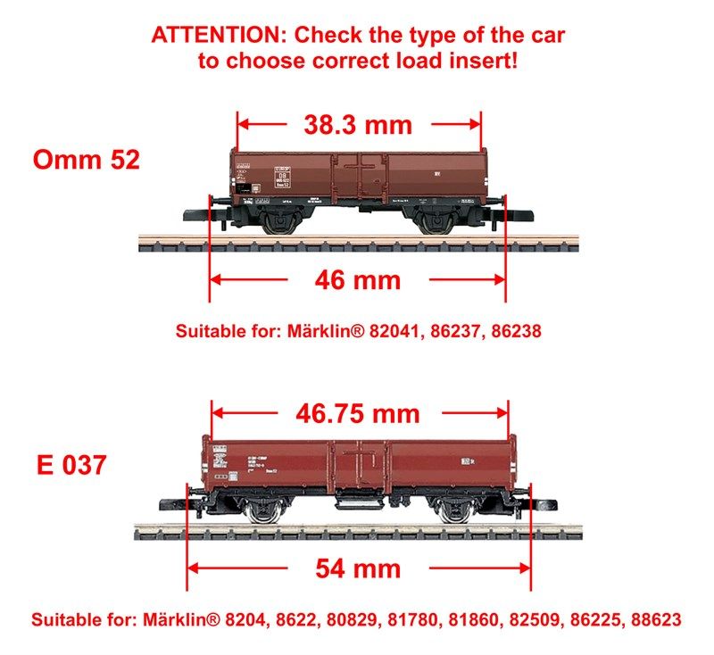 Zmodell MRK-E037-007 - Ladegut ohne Wagen