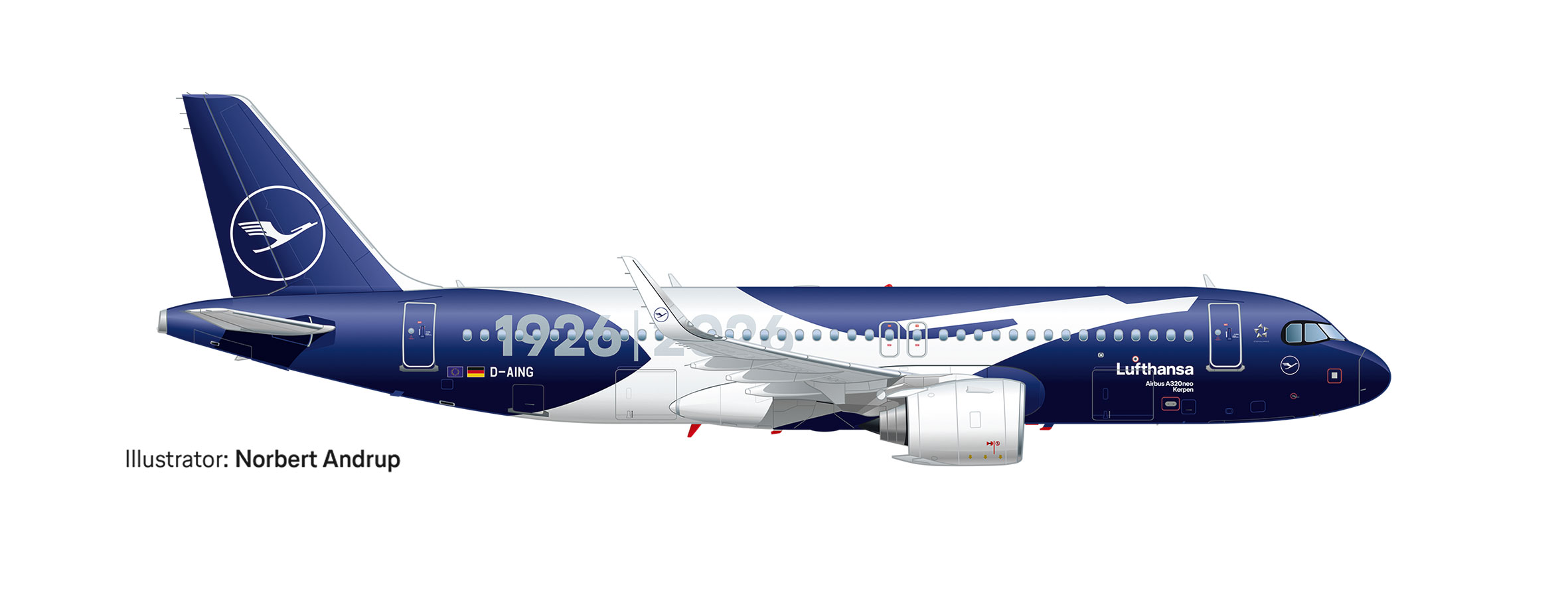 herpa 615105 - A320neo Lufthansa 100 Jahre