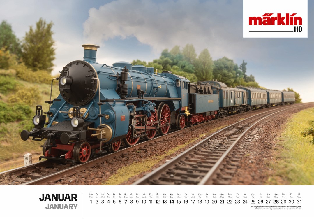 Märklin 19855 - Wandkalender Märklin/Trix 2024
