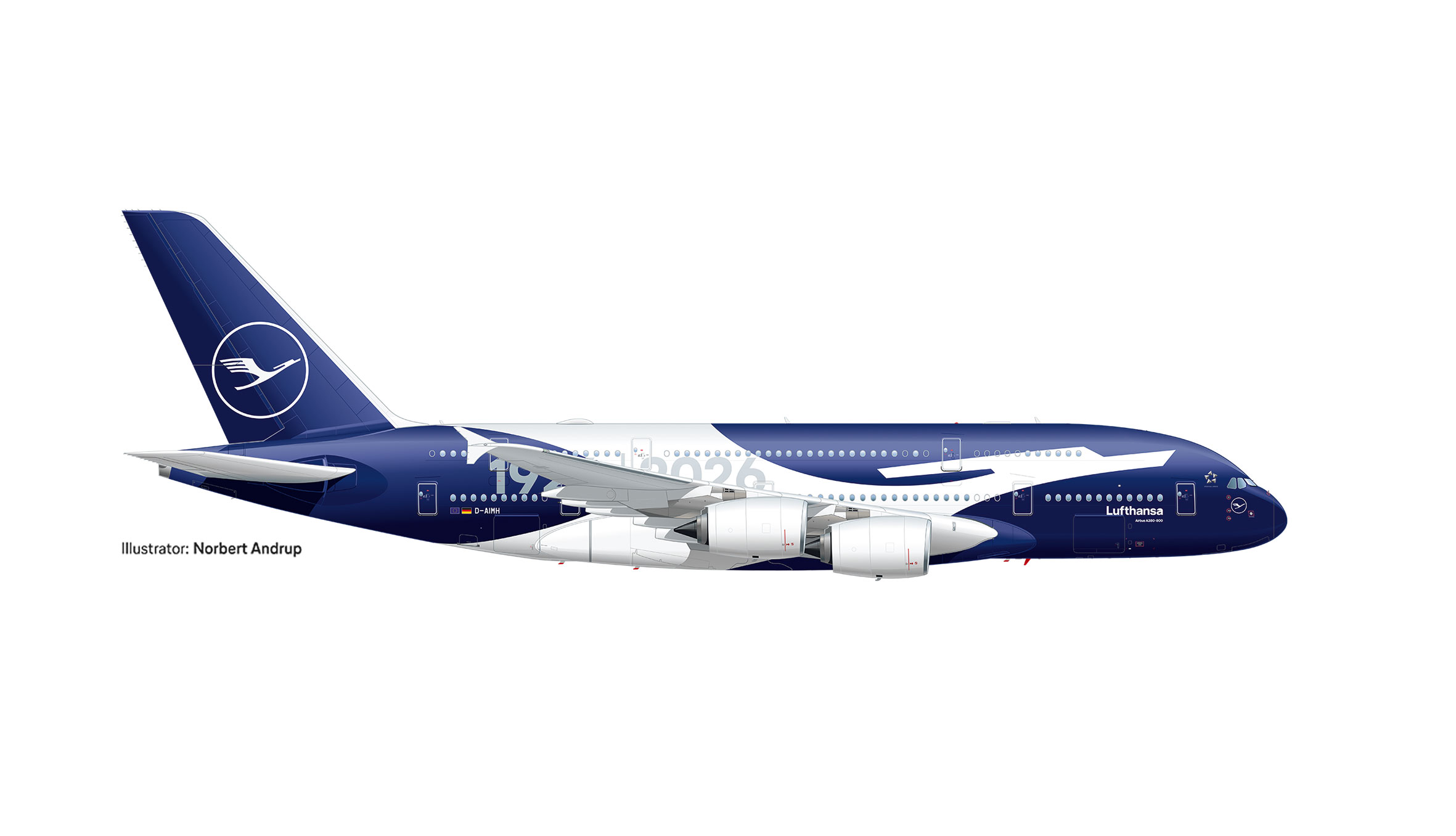 herpa 615099 - A380 Lufthansa 100 Jahre