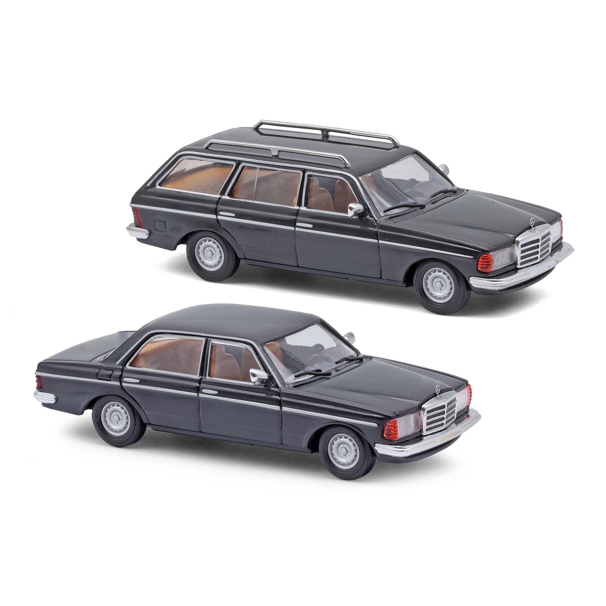 Busch 46986 - MB W123 Limo & T Mod schwarz