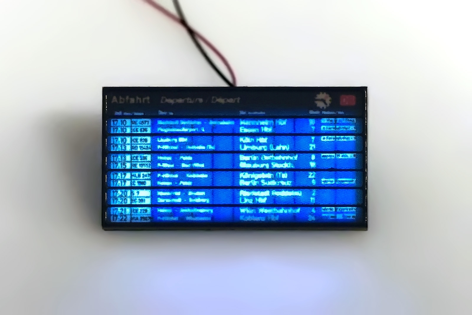 Zmodell ZM-TDB-01DE - Train departure board, Germa