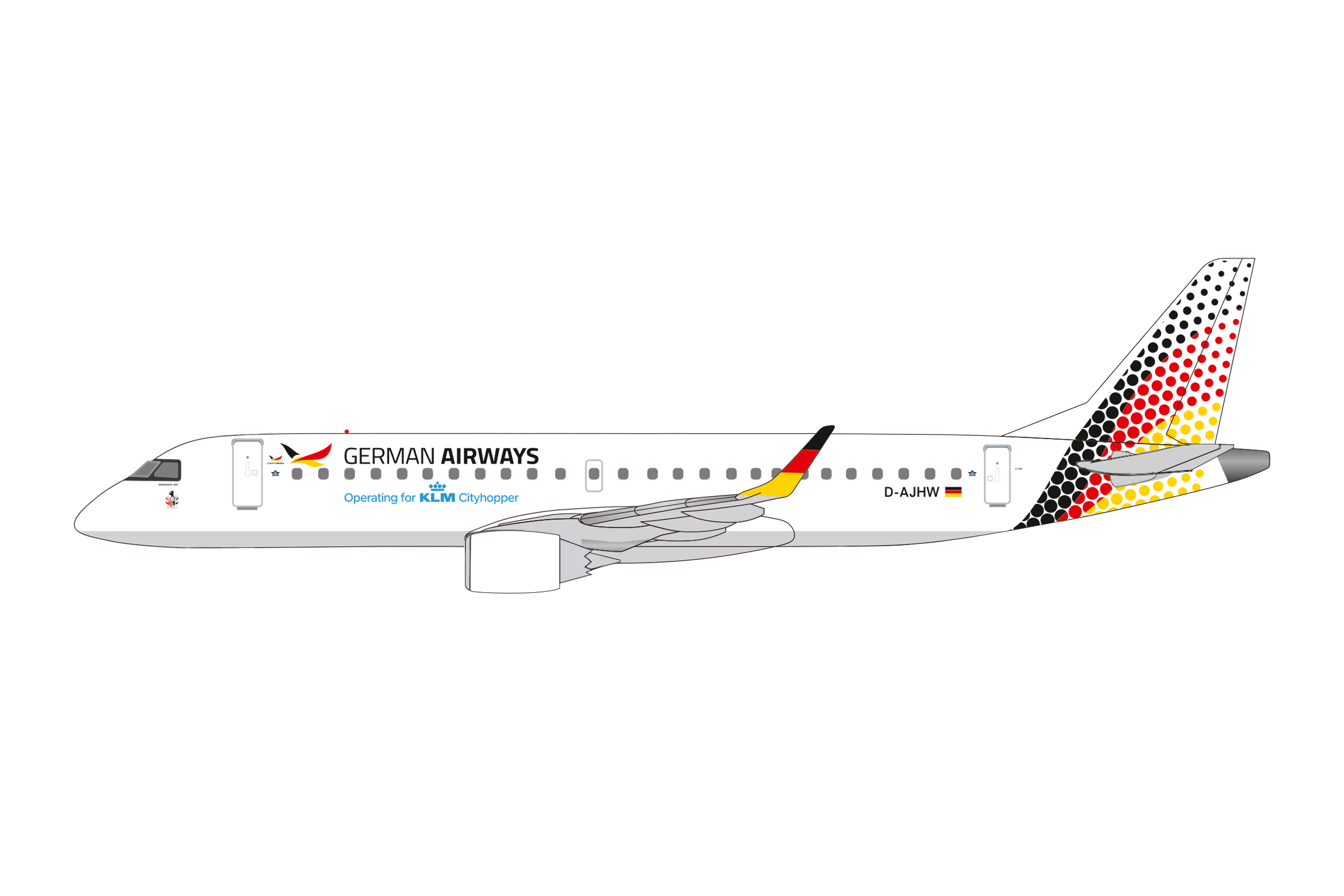 herpa 614870 - E190 German Airw. 2025