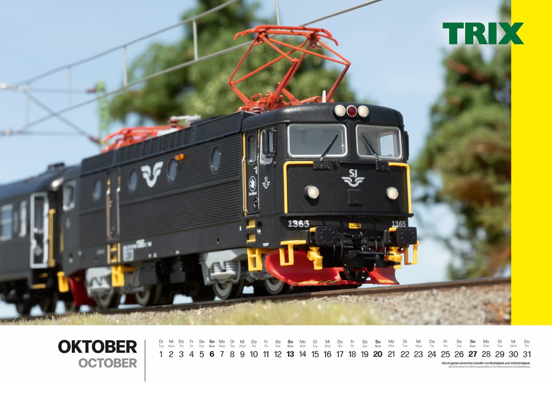 Märklin 19855 - Wandkalender Märklin/Trix 2024