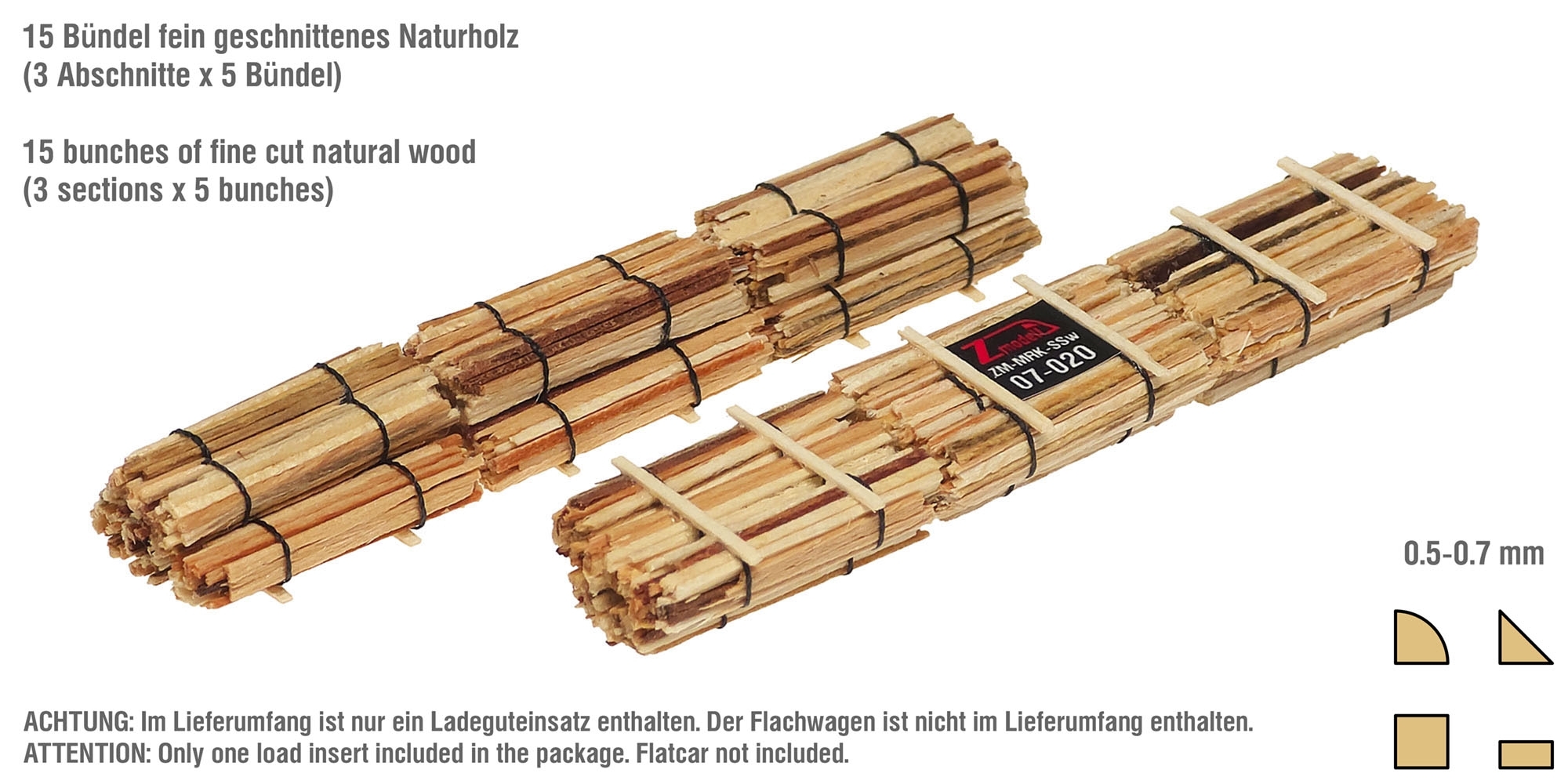 Zmodell MRK-SSW07-020 - Slab wood load insert for