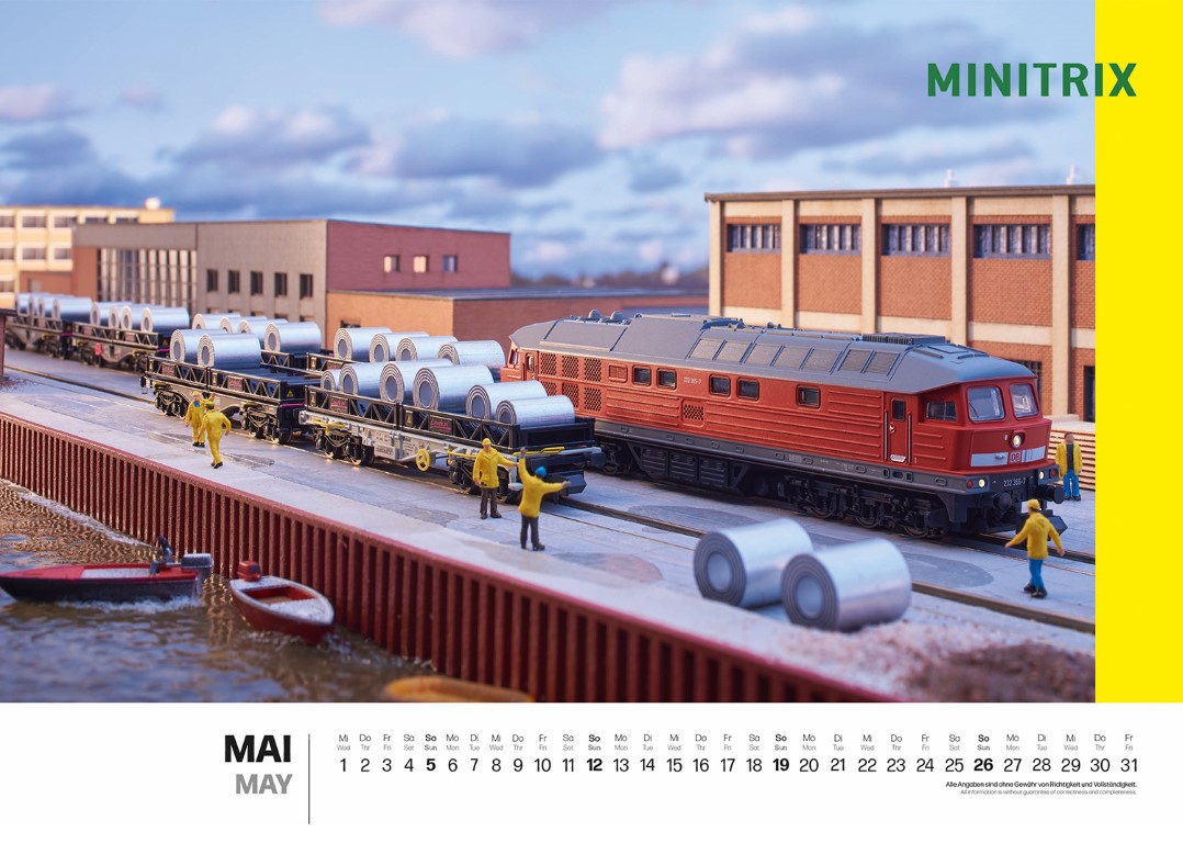 Märklin 19855 - Wandkalender Märklin/Trix 2024