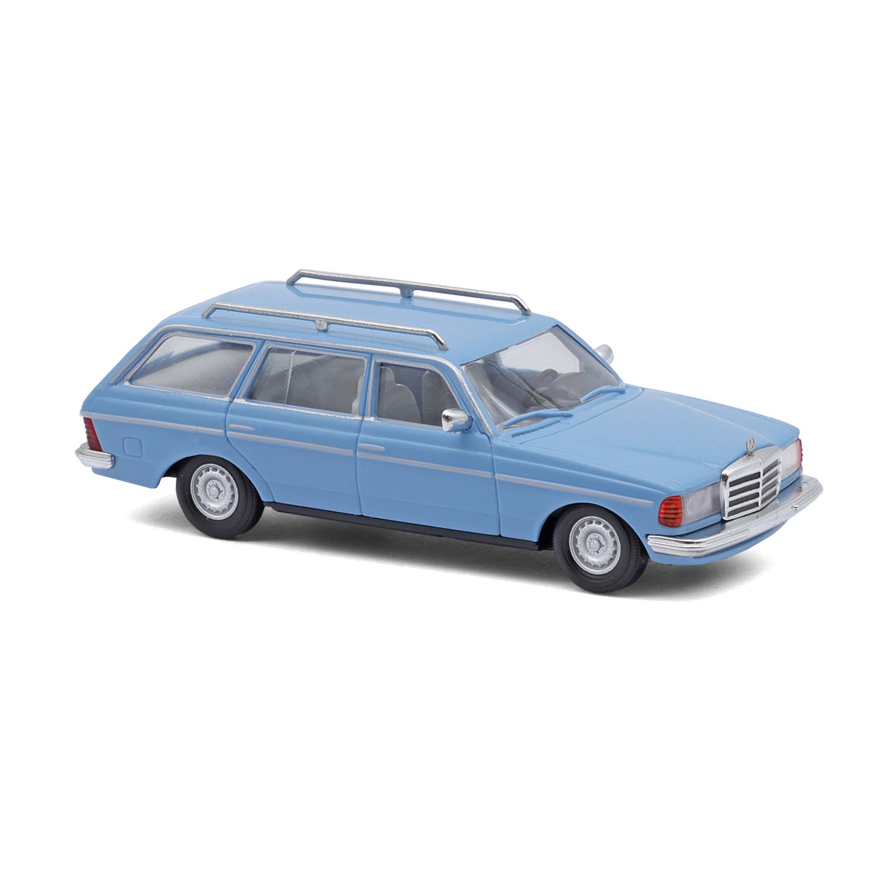 Busch 46975 - MB W123 T Modell chinablau H0